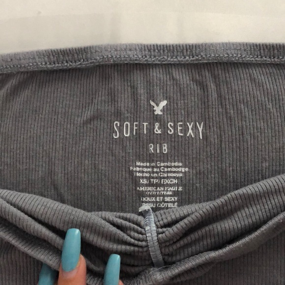 american eagle peplum top - Picture 2 of 4